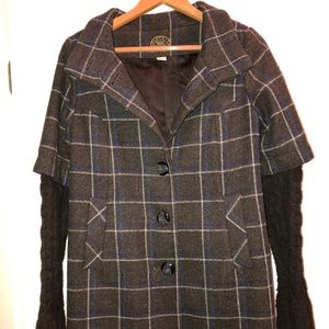 Anthropologie Idra Wool Hobo Coat